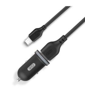 XO TZ08 Pack Cargador de Coche + Cable USB-A a MicroUSB - 2 Puertos USB