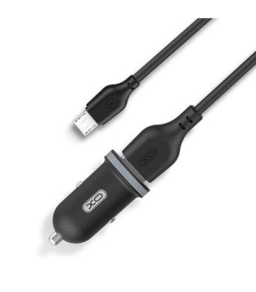 XO TZ08 Pack Cargador de Coche + Cable USB-A a MicroUSB - 2 Puertos USB