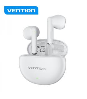 Vention Auriculares Bluetooth 5.3 con Estuche de Carga - 6h Autonomia ELF 06 - Color Blanco