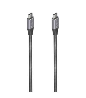 Aisens Cable USB 3.2 Gen2x2 Aluminio 20Gbps 8K@30Hz 5A 100W E-Mark - Tipo USB-C/M-USB-C/M - 3.0m - Color Gris