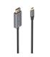 Aisens Cable Conversor Aluminio Bidireccional USB-C a Displayport 8K@60Hz - USB-C/M-DP/M - 1.8m - Color Gris