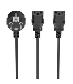 Aisens Cable Alimentacion CPU - CEE7/M-2xC13/H - 1.8m - Color Negro