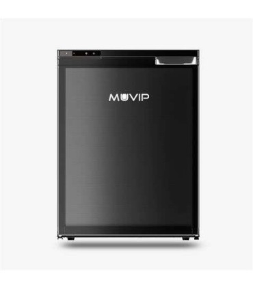 Muvip Nevera Fija con Compresor LG 65L - Conexion 12/24/220V - Consumo 60W - Proteccion Bateria Vehiculo - Luz LED Interior - Te