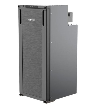 Muvip Nevera Fija con Compresor LG 90L - Conexion 12/24/220V - Proteccion de Bateria - Luz LED - Control de Temperatura - Doble.