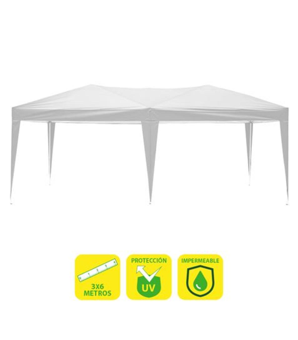 Sungarden Carpa Plegable Acero 3x6m - Color Blanco