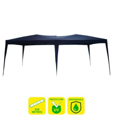 Sungarden Carpa Plegable Acero 3x6m Azul Oscuro - Color Azul