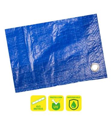 Sungarden Toldo / Lona con Ojales de Metal 4x5m - Color Azul