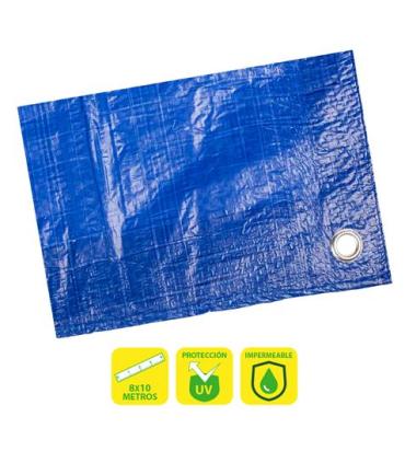 Sungarden Toldo / Lona con Ojales de Metal 8x10m - Color Azul