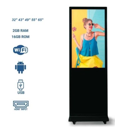 Tótem Publicitario LCD de Interiores 49" no táctil| Alta Definición