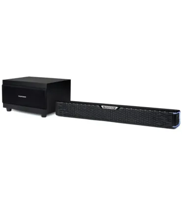Thomson SB60BTS Barra de Sonido 60W con Subwoofer Bluetooth 5.0 - Mando a Distancia - Diseño Compacto - Color Negro