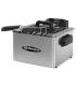 Orbegozo FDR 55 Freidora Profesional de Acero Inoxidable - Potente y Segura Freidora con Capacidad de 4.5 Litros - Tres Cestillo