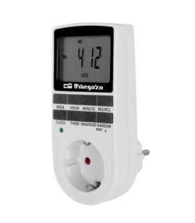 Orbegozo Pg 25 Programador Electronico Semanal - Controla tu Hogar Las 24 Horas del Dia - 10 Memorias Programables - Funcion Ant