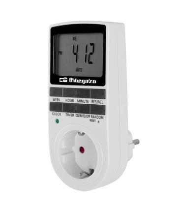 Orbegozo Pg 25 Programador Electronico Semanal - Controla tu Hogar Las 24 Horas del Dia - 10 Memorias Programables - Funcion Ant