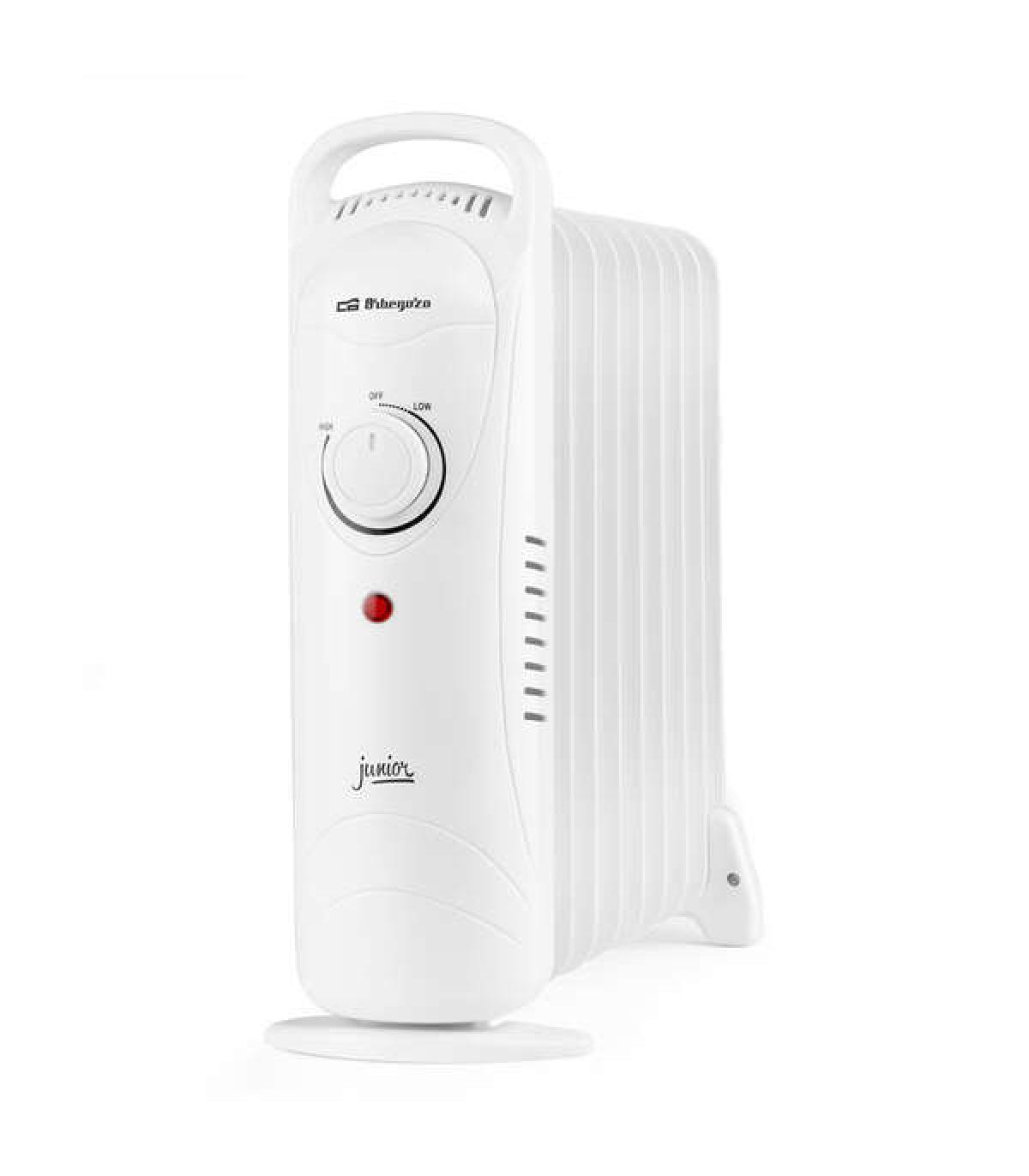 Orbegozo RO 1220 Radiador de Aceite Junior Compacto - Potencia 1200W - Termostato Regulable - Proteccion contra Sobrecalentamien