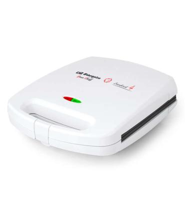 Orbegozo SW 7100 Sandwichera Duradera y Completa - Potencia 1500W - Antiadherente - Almacenamiento Vertical y Horizontal - Prote