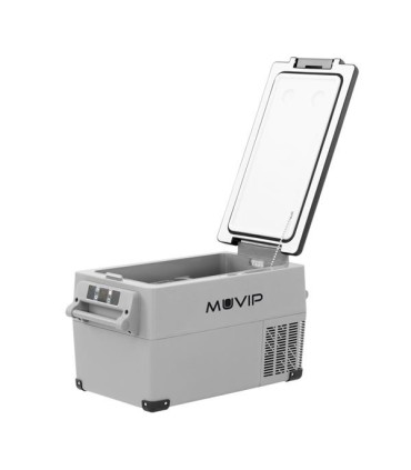 Muvip Nevera Portatil de Compresor 31L - Proteccion Bateria Vehiculo - Luz LED - Temperatura -20º/+20º - Conexion 12/24/220V ..
