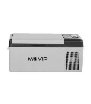 Muvip Nevera Portatil con Compresor 15L Bluetooth, USB - Temperatura -20º/+20º - Conexion 12/24/220V - Consumo 45W - Proteccion.