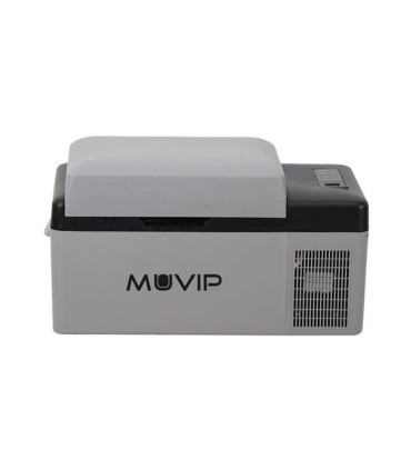 Muvip Nevera Portatil con Compresor 20L Bluetooth, USB - Temperatura -20º/+20º - Conexion 12/24/220V - Consumo 45W - Proteccion.