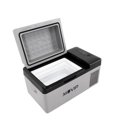 Muvip Nevera Portatil con Compresor 20L Bluetooth, USB - Temperatura -20º/+20º - Conexion 12/24/220V - Consumo 45W - Proteccion.
