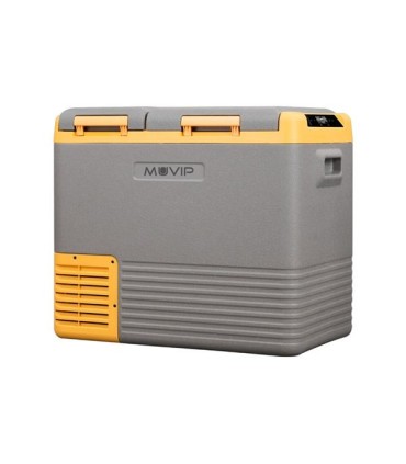 Muvip Nevera Portatil con Compresor 40 Litros Doble Zona - Asas de Transporte - Compresor Silencioso - Color Gris