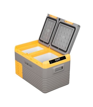 Nevera Portátil Muvip 2 Doble Zona - Compresor Silencioso - Amarilla