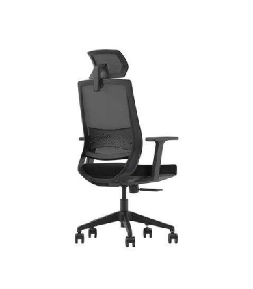 Cromad Gama Senior SE1000 Silla de Oficina - Piston de Gas de Grado 4 - Soporte Lumbar y Cervical - Respaldo de Malla - Reposabr