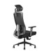 Cromad Silla Ergonomica Ajustable - Reposacabezas Regulable - Soporte Lumbar Ajustable - Reposabrazos en Forma de T - Asiento..