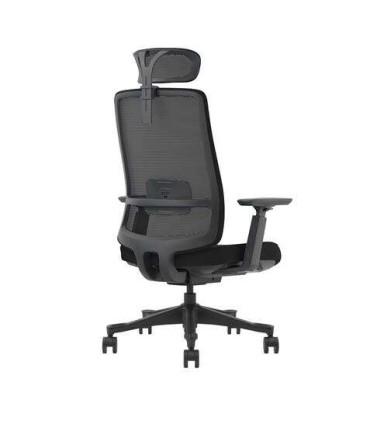 Cromad Silla Ergonomica Ajustable - Reposacabezas Regulable - Soporte Lumbar Ajustable - Reposabrazos 3D - Asiento de Espuma..