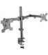 Mars Gaming MARM2 Soporte Monitor Dual - Brazos Articulados - Gestion de Cableado - Ajuste de Altura - Estructura Robusta - Rota