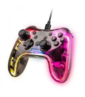 Mars Gaming MGP-C Gamepad Profesional - Iluminacion NEON RGB - Vibracion Haptica Dual - Compatibilidad Multiplataforma - 20 Boto