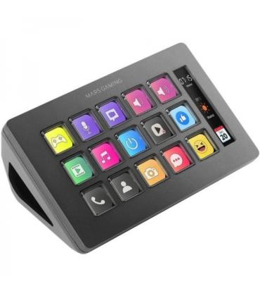 Mars Gaming MSD-ONE Dispositivo Slim Compacto - Pantalla LCD Ampliada - Software Personalizable - Compatible con Windows y Mac..
