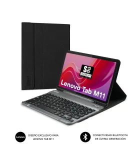 Subblim Keytab Pro BT Funda Exclusiva + Teclado para Tablet Lenovo Tab M11 - Teclado Compacto Bluetooth - Cierre Magnetico - Con