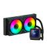 Abysm Oceanic LCD 240 ARGB Kit de Refrigeracion Liquida - 2 Ventiladores de 120mm - Iluminacion ARGB - Pantalla LCD 2.8" - Bomba