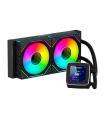 Abysm Oceanic LCD 240 ARGB Kit de Refrigeracion Liquida - 2 Ventiladores de 120mm - Iluminacion ARGB - Pantalla LCD 2.8" - Bomba