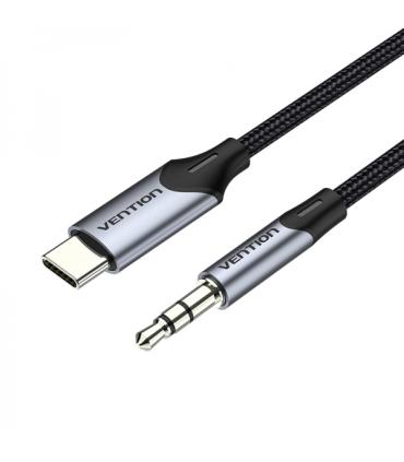 Vention Cable Conversor Audio USB-C a Jack 3.5 Macho - 1m - Color Gris