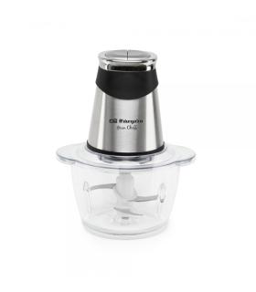 Orbegozo MC 4650 Picadora de Alimentos 500W - Recipiente de Cristal con Capacidad 1.2L - 4 Cuchillas de Acero Inoxidable y 2 Niv