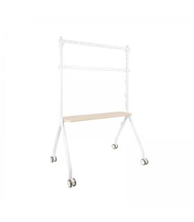 Tooq iLove Soporte de Suelo con Ruedas para Pantallas de 49-80" - Bandeja Inferior Multiusos - Ruedas con Sistema de Bloqueo ..