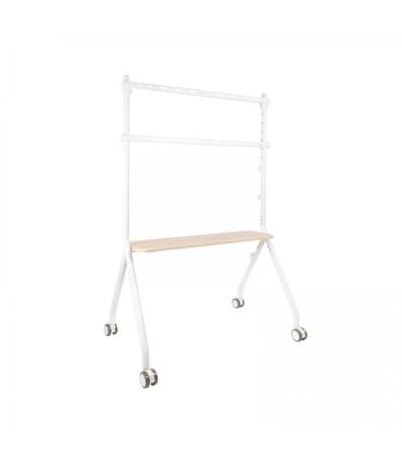 Tooq iLove Soporte de Suelo con Ruedas para Pantallas de 49-80" - Bandeja Inferior Multiusos - Ruedas con Sistema de Bloqueo ..