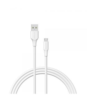 Vention Cable USB 2.0 Macho a MicroUSB Macho - 2m - 3A - 60W - 480Mbps - Color Blanco