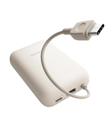 Xiaomi Bateria Externa/Power Bank 10000 mAh con - Carga Rapida 22.5W - Cable de Carga Integrado - Puertos 1x USB-A , 1x USB-C ..