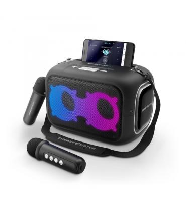 Energy Sistem Altavoz Karaoke - Bluetooth 5.4 - True Wireless - 60W - IPX4 - 8h Autonomia - Luces LED - 2 Microfonos Inalambrico
