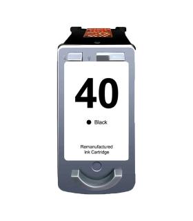 Canon PG40/PG50/PG37 Negro Cartucho de Tinta Remanufacturado - Muestra Nivel de Tinta - Reemplaza 0615B001/0615B042/0616B001/214