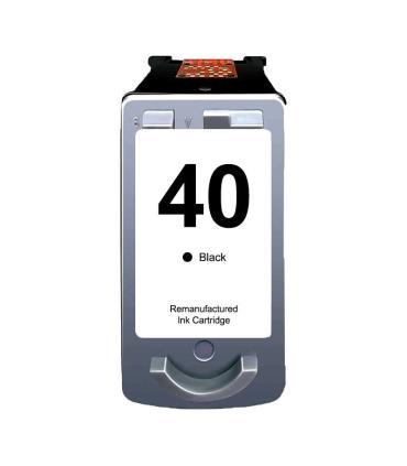 Canon PG40/PG50/PG37 Negro Cartucho de Tinta Remanufacturado - Muestra Nivel de Tinta - Reemplaza 0615B001/0615B042/0616B001/214