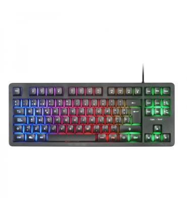 Mars Gaming MK023 Teclado Gaming - Tecnologia H-Mech RED - Iluminacion FRGB LED - Anti-Ghosting - Compatibilidad Universal - Est