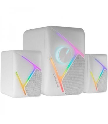 Mars Gaming MS-H21 Altavoz Gaming - Sonido 2.1 35W - Drivers 3D Surround - Iluminacion RGB - Control Volumen Frontal - Conexion.