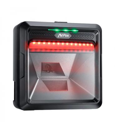 AVPos AVP-BP760-2D Lector de Codigos de Sobremesa - Escaneo Automatico- Lectura de Codigos 1D, 2D y QR - USB - Color Negro