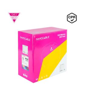 Nanocable Cable Red Cat. 7 600Mhz LSZH SFTP PIMF AWG23 100m - Color Naranja
