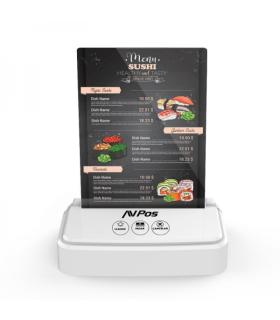 AVPos AVP-AC-3B Avisador de Camareros - 3 Funciones - Soporte Publicitario - Color Blanco