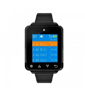 AVPos AVP-AC-W01 Reloj Avisador Camareros - 4 Mensajes Simultaneos - Vibracion - Pitido - Color Negro