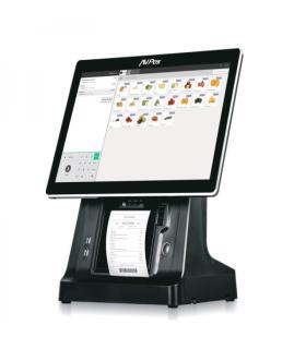 AVPos TPV K6000 15 Tactil - Impresora Integrada - I5 - 8gb Memoria - SSD 128gb - VGA y HDMI - Color Negro
